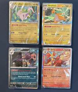Pokemon Set Of 4 Stamped Promo’s - Chaos Rising Build & Battle Decks - Image 1