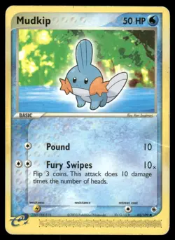 2003 Pokemon Mudkip Common Ruby & Sapphire 60/109 DMG - Image 1