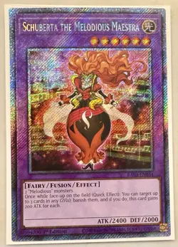 Yugioh! 1x Schuberta the Melodious Maestra RA03-EN034 Platinum Secret Rare NM - Image 1
