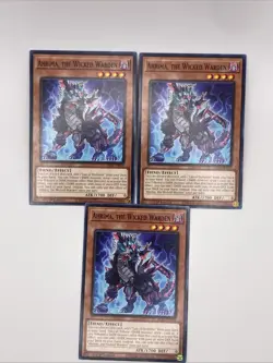 3x Ahrima, the Wicked Warden 1st Edition Common EGS1-EN016 Yu-Gi-Oh! - Image 1