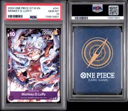 2024 ONE PIECE STARTER DECK ST18-PURPLE MONKEY D. LUFFY MONKEY D. LUFFY PSA 10 - Image 1