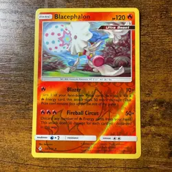 Pokemon TCG SM Unbroken Bonds 32/214 Blacephalon Reverse Holo Rare Card NM - Image 1