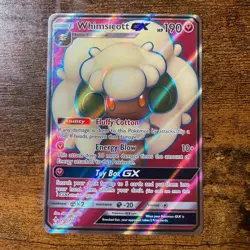 Whimsicott GX 206/214 Unbroken Bonds NM Ultra Rare Full Art Pokemon Card - Image 1
