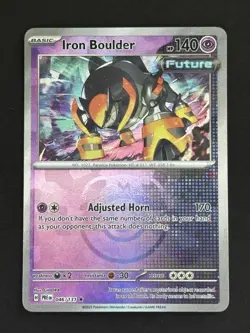 Pokemon TCG Iron Boulder (Master Ball Pattern) - SV: Prismatic Evolutions NM - Image 1