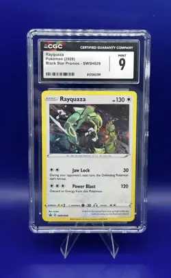 Pokemon Rayquaza SWSH029 Sword & Shield Promo Holo CGC 9 Mint TCG Card - Image 1