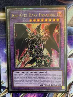Red-Eyes Dark Dragoon Quarter Century Secret Rare Card RA02-EN021 1st Ed Nm - Image 1