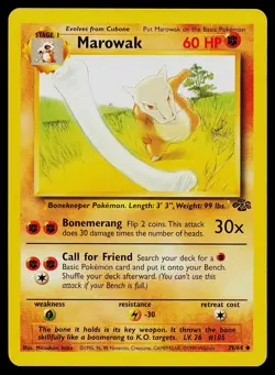 Pokemon Card Marowak 39/64 Jungle Uncommon - Image 1