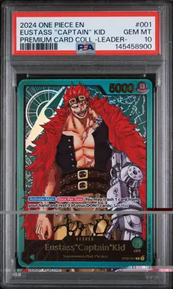 PSA 10 Eustass"Captain"Kid (Premium Card Collection) Leader EN One Piece CCG - Image 1