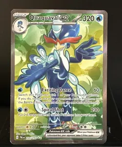 Pokemon Card Quaquaval ex 235/193 Paldea Evolved Ultra Rare Full Art Played - Image 1