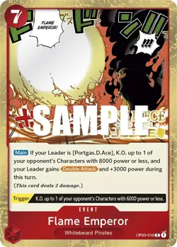 Flame Emperor (Judge Pack Vol. 2) [One Piece Promotion Cards] Lightly Played Fo - Image 1
