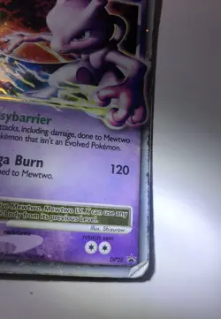 Pokemon Mewtwo LV. X DP28 Promo Black Star Cosmos Holo Card HP/DMG - Image 5