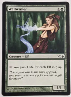 Wellwisher Duel Decks: Elves vs. Goblins Magic: The Gathering MTG #15 2007 - Image 1