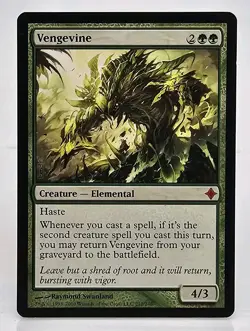MTG Magic the Gathering Vengevine (212/255) Rise of the Eldrazi LP - Image 1