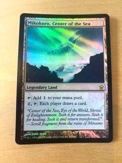 MTG Foil Mikokoro, Center of the Sea Betrayers Saviors of Kamigawa EXC - Image 1