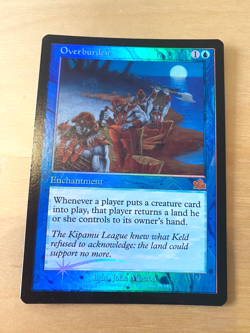 MTG Foil Overburden Prophecy English EXC (No.2) - Image 1