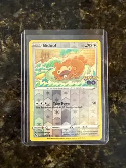 Bidoof 059/078 Pokemon GO Reverse Holo - Image 1