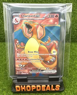 Charizard EX Holo Rare Pokemon TCG Card 183/165 Scarlet & Violet 151 NM - Image 1