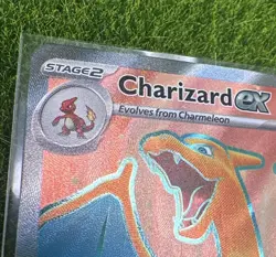 Charizard EX Holo Rare Pokemon TCG Card 183/165 Scarlet & Violet 151 NM - Image 3