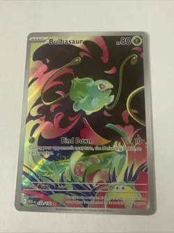 The Pokemon Company Bulbasaur 80HP Illustration Rare Holo ME01 133/132 LP - Image 1