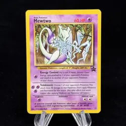 Mewtwo #12 Black Star Promo 2000 Pokemon HP Heavily Played 😈 - Image 1