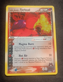 Pokemon Team Magma's Torkoal 12/95 Ex Team Magma vs Team Aqua - Holo ENG NM - Image 1