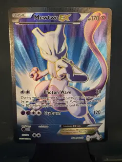 Pokemon TCG Mewtwo EX Full Art Holo Ultra Rare Breakthrough 157/162 170 HP EN - Image 1