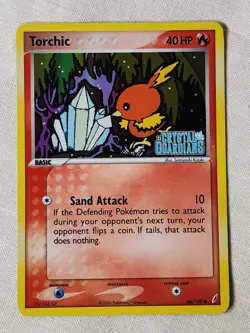NM Torchic - Reverse Holo #66 Crystal Guardians Pokemon TCG - Image 1