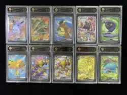 2025 Pokemon S-Chinese 151C Morpeko Shinny Mew SR Full Art TOG 9.5 Lot*14 ZE62 - Image 1