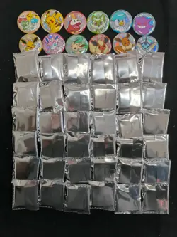 2026 Pokemon TCG S-Chinese Glaceon Jolteon Sylveon Pikachu Badge Lot*48 #02 LU57 - Image 1