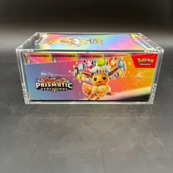 Pokemon TCG S&V Prismatic Evolutions Booster Bundle Display Case w/Acrylic Case - Image 2
