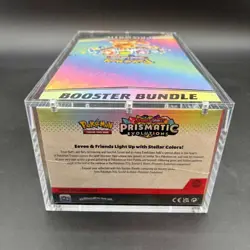 Pokemon TCG S&V Prismatic Evolutions Booster Bundle Display Case w/Acrylic Case - Image 3