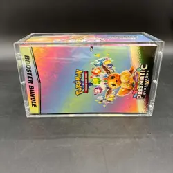 Pokemon TCG S&V Prismatic Evolutions Booster Bundle Display Case w/Acrylic Case - Image 4