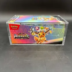 Pokemon TCG S&V Prismatic Evolutions Booster Bundle Display Case w/Acrylic Case - Image 5