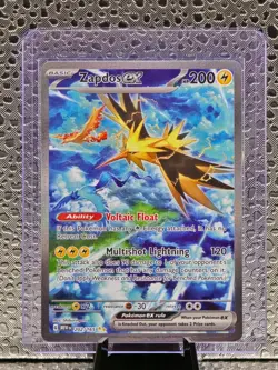 Pokemon 151 Zapdos EX #202/165 Special Illustration Rare SIR English NM - Image 1