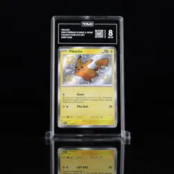 PIKACHU 2024 POKEMON SCARLET & VIOLET PALDEAN FATES #131/091 SHINY RARE TAG 8 - Image 1