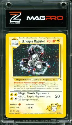 2000 TCG Pokemon Gym Heroes #8 Lt. Surge's Magneton 008/132 HOLO Rare - Image 2