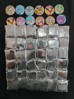 2026 Pokemon TCG S-Chinese Glaceon Jolteon Sylveon Pikachu Badge Lot*48 #01 LU57 - Image 1