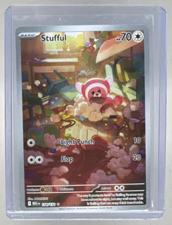 Stufful 2025 Pokemon Mega Evolution #154 Illustration Rare - Image 1