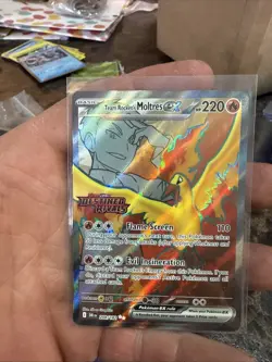 Pokemon TCG Team Rockets Moltres EX#208/182 Destined Rivals Stamped - Image 1