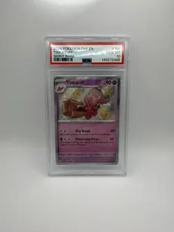 PSA 10 Pokemon 2024 Paldean Fates 166 Tinkatuff Shiny Low Pop - Image 1