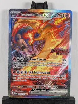Pokemon TCG Destined Rivals - Team Rocket's Moltres Stamped Promo Set - Image 2