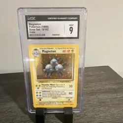 Pokemon Magneton Base Set 9/102 Holo Rare CGC 9 English 1999 60 HP - Image 1