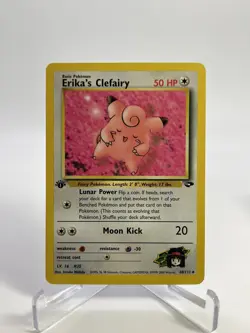 Erikas Clefairy 1st Edition Uncommon 2000 Pokemon Gym Challenge Set 40/132 LP/NM - Image 1