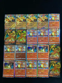 2025 Pokemon TCG S-Chinese 151 Collection Charizard EX RR Holo Lot*20 A YV34 - Image 2