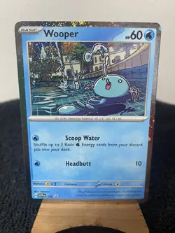 Wooper Cosmos Holo Scarlet & Violet Black Star Promo #155 Pokemon TCG NM - Image 3