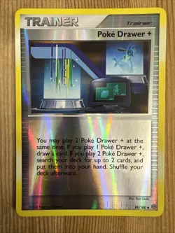 Poke Drawer + - 89/100 - Pokemon Stormfront Reverse Holo Rare NM - Image 1