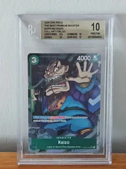 2024 One Piece TCG PRB01 OP01-052 Raizo English FULL ART FOIL UC - Image 1