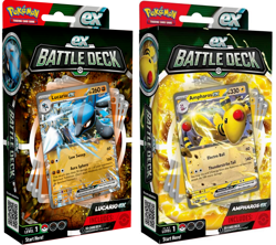 Pokemon TCG Ampharos + Lucario EX Battle Deck Set Brand NEW - Image 1