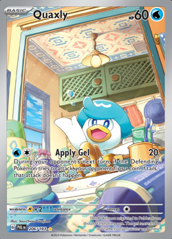 Quaxly (206/193) Illustration Rare | Pokemon TCG SV02 Paldea Evolved | Near Mint - Image 1