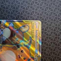 Pokemon TCG: Raichu & Alolan Raichu GX 220/236 Unified Minds Tag Team - Image 2